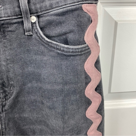 Citizens Of Humanity Jeans Demy Cropped Flare Date Night Pink Wave Size 26 Gray - Picture 2 of 8